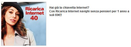 ricarica internet 40 tim chiavetta