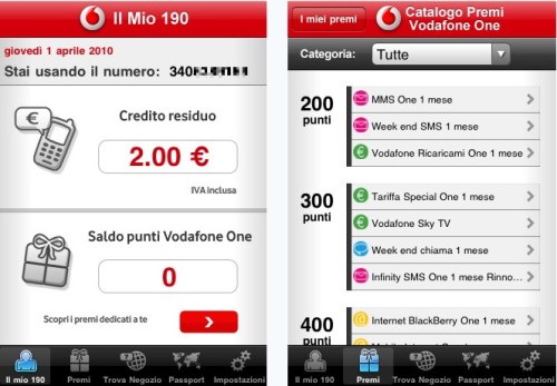 My 190 vodafone