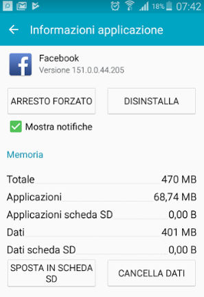 Mostra notifiche