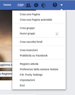 Impostazioni Facebook